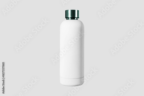 Water Vacuum Flask Bottle Mockup Isolated Background