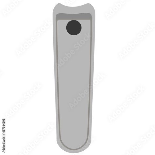 Flat illustration of a silver nail clipper, used for trimming fingernails and toenails for personal grooming.
