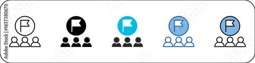 Competitor Icon Pack Multistyle Illustration