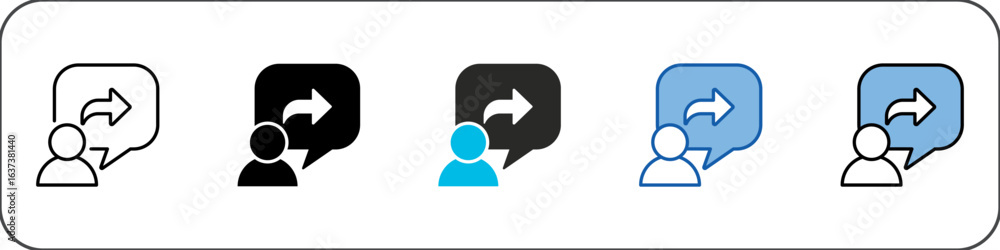 Obraz premium Feedback Icon Pack Multistyle Illustration