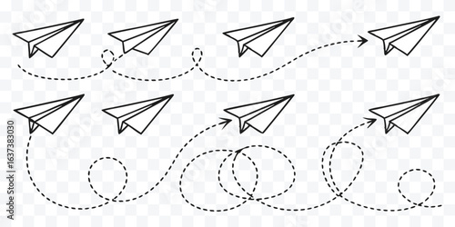 Paper airplanes soar against a clear backdrop representing ambition innovation and the limitless possibilities of pursuing dreams and achieving goals