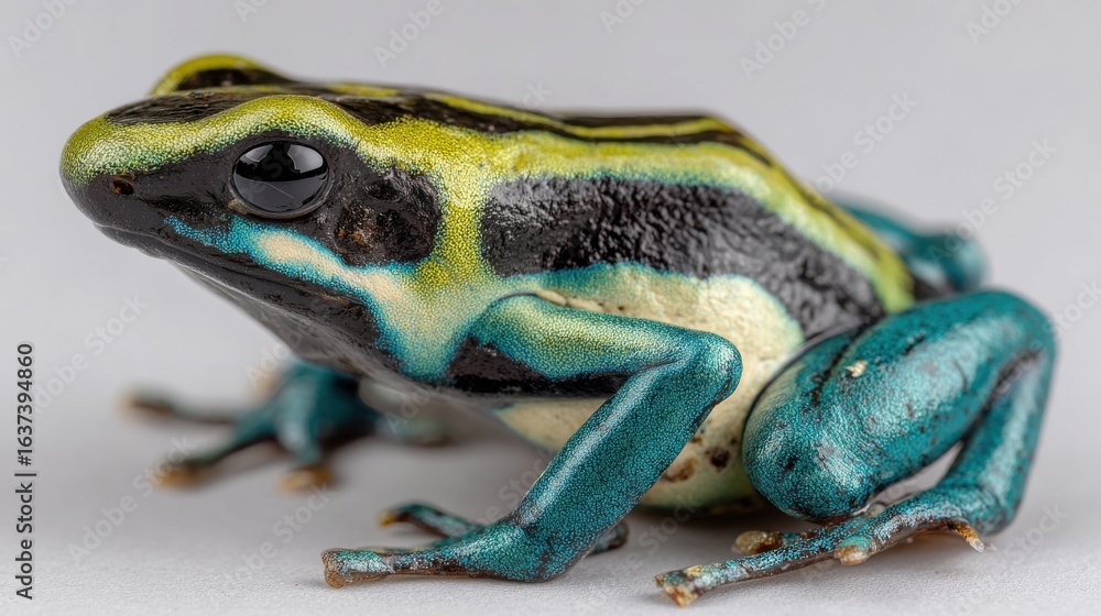 Obraz premium A poison dart frog on a white background