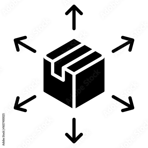 Distribution glyph icon
