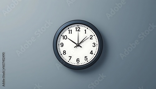 Wallpaper Mural A Modern Black Wall Clock Symbolizing Time and Deadlines Torontodigital.ca