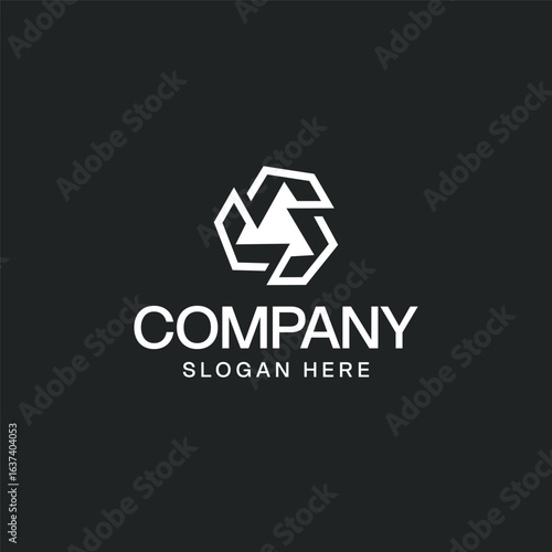 Letter V Abstract Logo Design