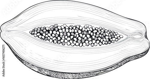 papaya isolated on transparent png vector.nourishment, isolated, transparent, cut, exotic, healthy, juicy, papaya, seed, slice, tropical, background, food, fresh, fruit, ingredient, natural, organic, 