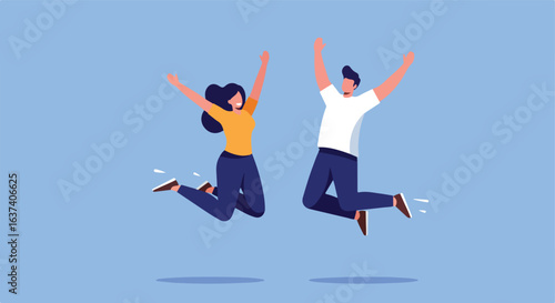 Joyful jump
