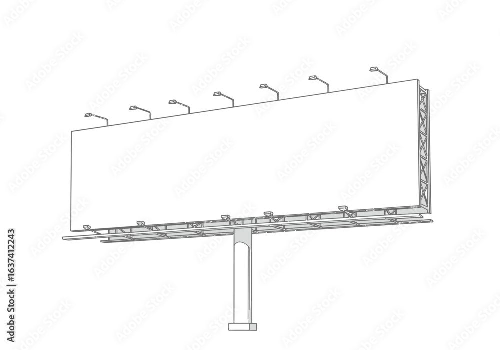 Obraz premium A billboard featuring lighting fixtures