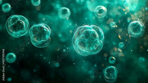 Wallpaper Mural Translucent Abstract Organic Cells Background Torontodigital.ca