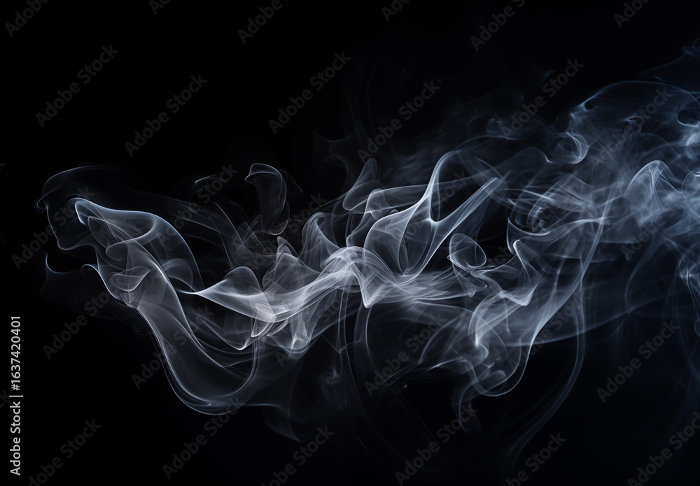 Obraz premium smoke on black background