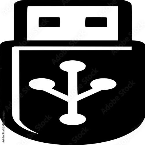 USB drive: A sleek and modern USB drive, ready to store and transfer data seamlessly. Its minimalist design symbolizes the essence of connectivity and digital storage.