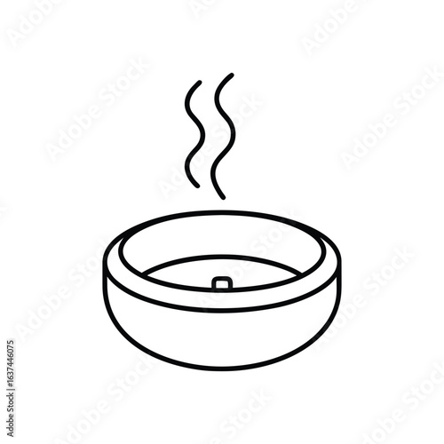 ashtray line art