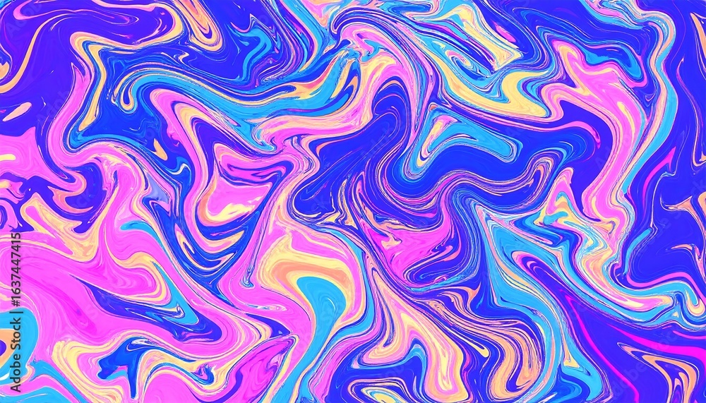 Fototapeta premium Vibrant abstract swirl of pastel colors