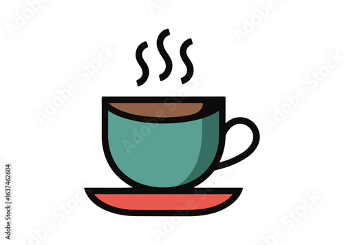 Coffee cup vector illustration, coffee cup icon