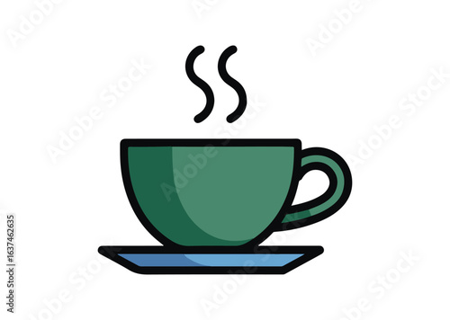 Coffee cup vector illustration, coffee cup icon
