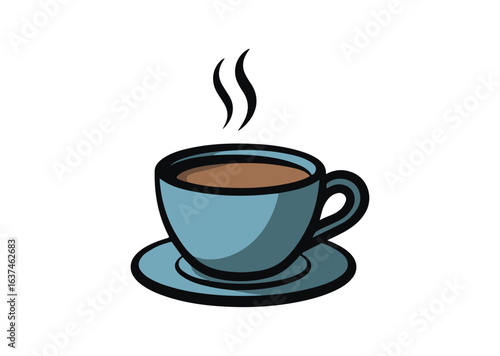 Coffee cup vector illustration, coffee cup icon