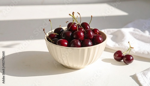 cherries in a bowl