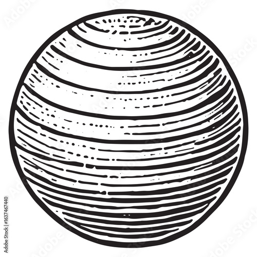 Durable Exercise Ball for Stability Training and Home Gym Workouts