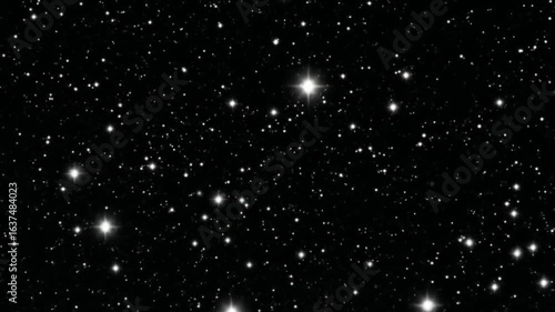 Wallpaper Mural Sparkling Celestial Background Night Sky with Thousands of Bright Stars. Torontodigital.ca