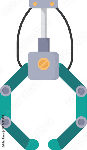 Industrial Robotic Grippers and Claws: Mechanical Arm Icons