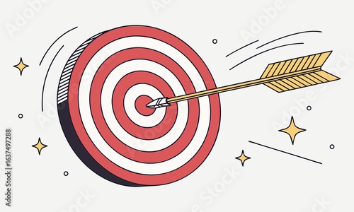 Target Icon on Transparent Background