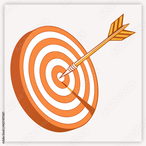 Target Icon on Transparent Background