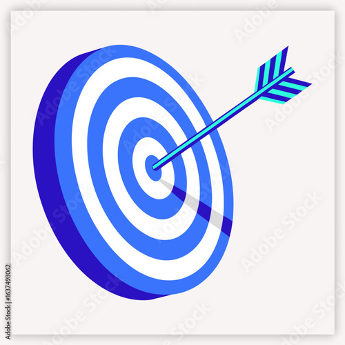 Target Icon on Transparent Background