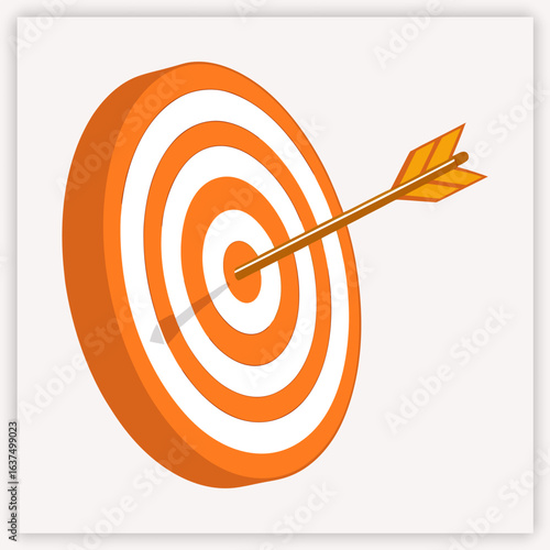 Target Icon on Transparent Background