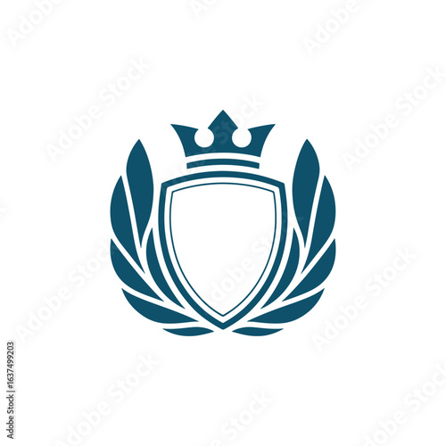 Unique crest logo Modern and minimalist vector and abstract logo