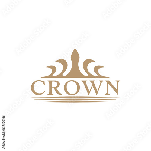 Unique crown logo Modern and minimalist vector and abstract logo