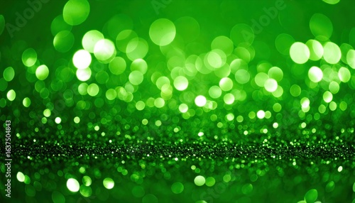 Vibrant green bokeh background © Mislu