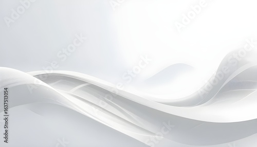 Wallpaper Mural Elegant abstract white background with soft gradients and flowing curves, ideal for clean, sophisticated modern design. Torontodigital.ca