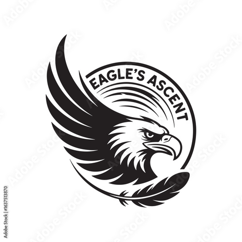 Unique eagle phoenix logo Modern and minimalist vector and abstract logo
