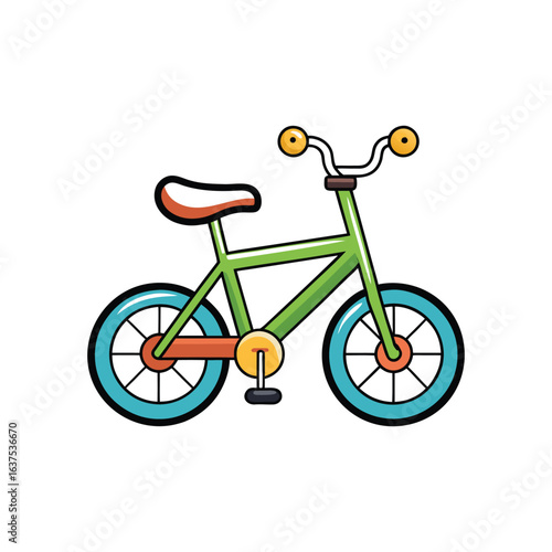 vector illustration of a bicycle