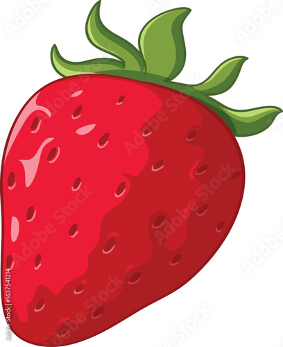 vector illustration of a strawberry