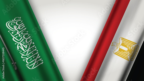 Illustration Vector Featuring KSA and Egypt Identity