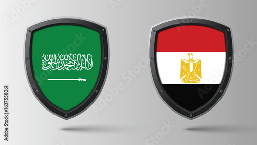 Illustration Vector Featuring KSA and Egypt Identity