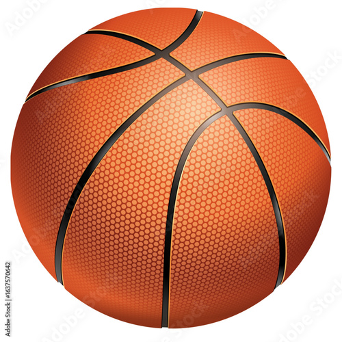 basketball ball isolated on white