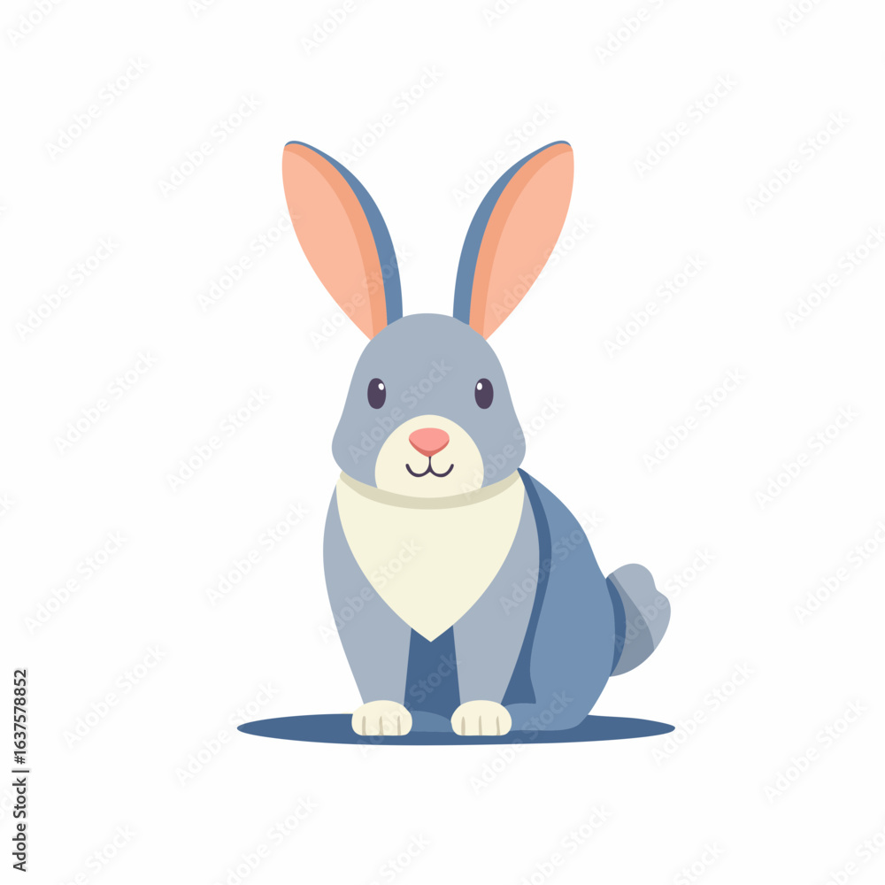 Obraz premium Rabbit icon for pet care, wildlife, and farm themes