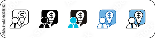 Entrepreneurship Icon Pack Multistyle Illustration