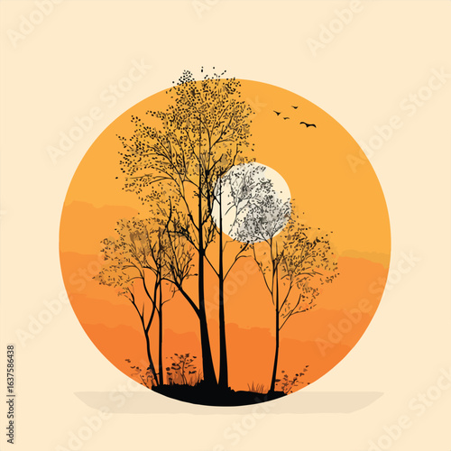 Incredibly Detailed Autumn Tree