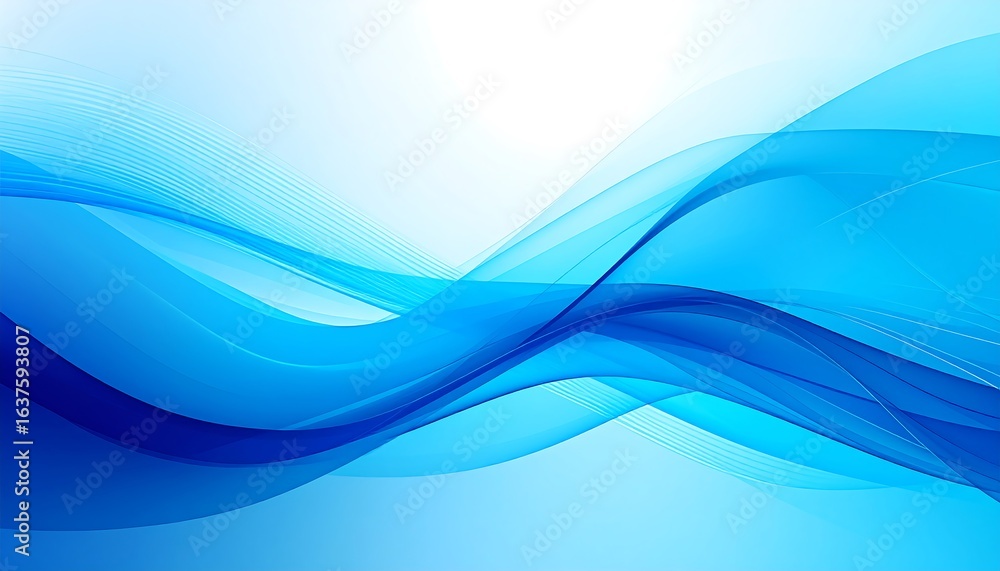 Obraz premium Abstract blue wavy background (3)