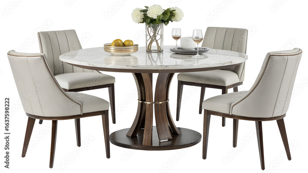Obraz premium dining table and chairs