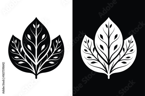 Sorrel Leaf Vector. Trendy icon silhouette of Fresh Baby Spinach Vegetable