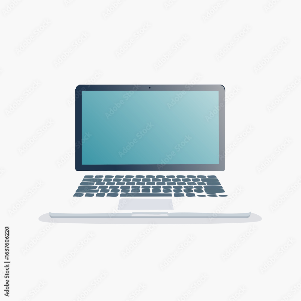 Laptop icon for online learning and digital education themes Laptop icon for online learning and digital education themes