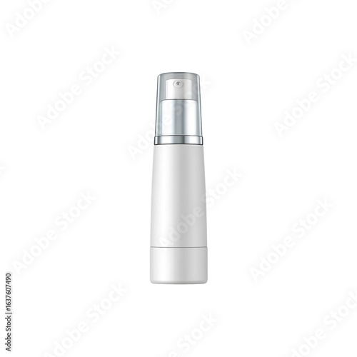 Wallpaper Mural White Cosmetic Bottle with Pump Dispenser Mockup - Isolated on Black Background Torontodigital.ca