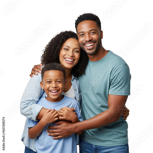 Happy young family