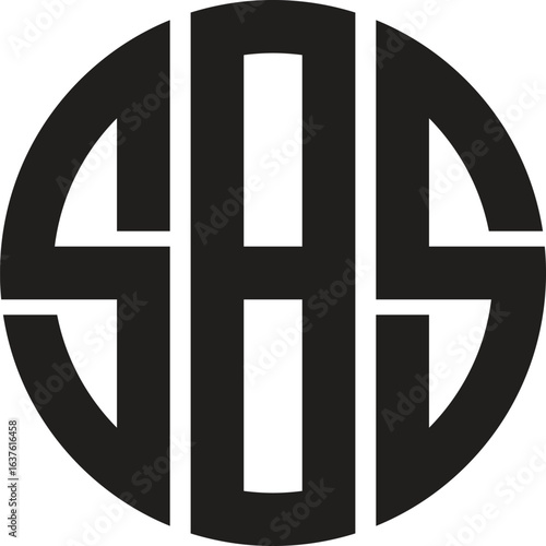 SBS Monogram Logo in a Circle