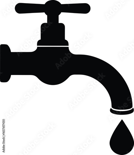 Dripping Faucet Silhouette