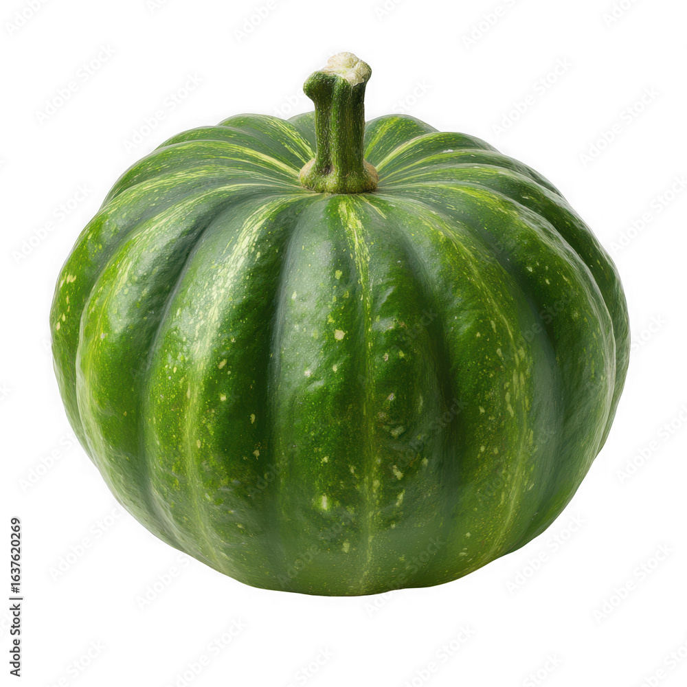 Green acorn squash with water droplets isolated on transparent background Green acorn squash with water droplets isolated on transparent background